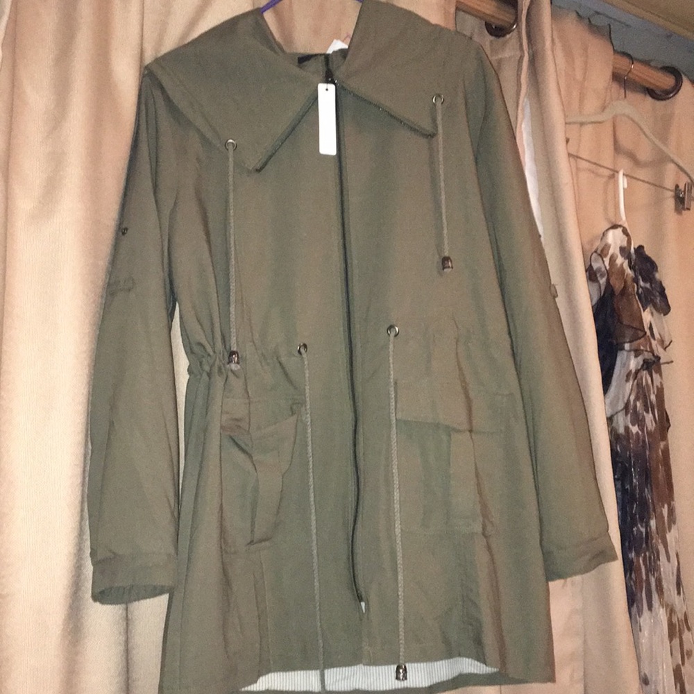Olive green coat